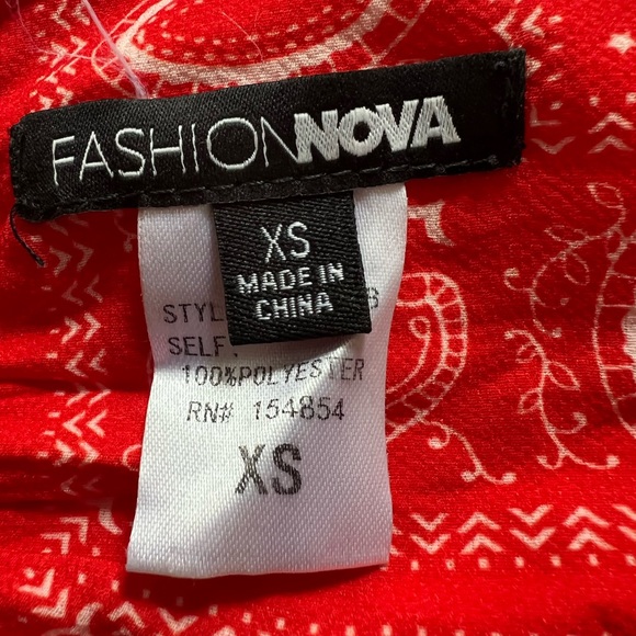 Red blouse for summer. Wore it once - Picture 4 of 4